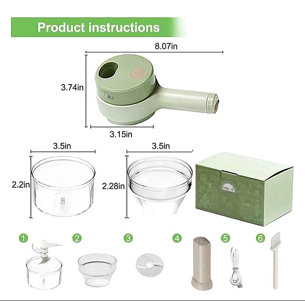 "Electric Mini Chopper – Wireless Vegetable Cutter"