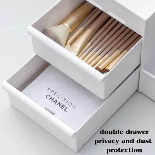 Multi-Compartment Cosmetic & Skincare Organizer – Makeup, Beauty & Vanity Storage Box