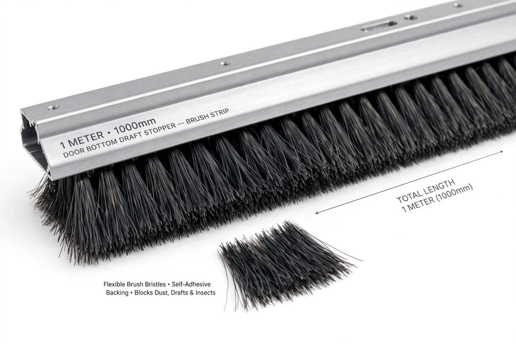 Door Bottom Draft Stopper Brush – Dust & Insect Guard