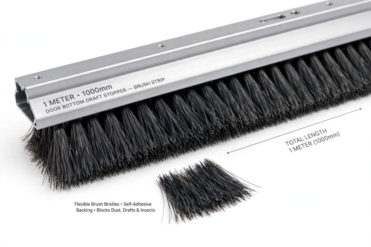 Door Bottom Draft Stopper Brush – Dust & Insect Guard