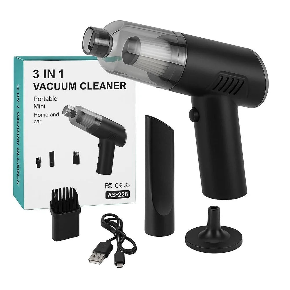 2-in-1 Mini Vacuum Cleaner – Portable Handheld Dust & Air Duster