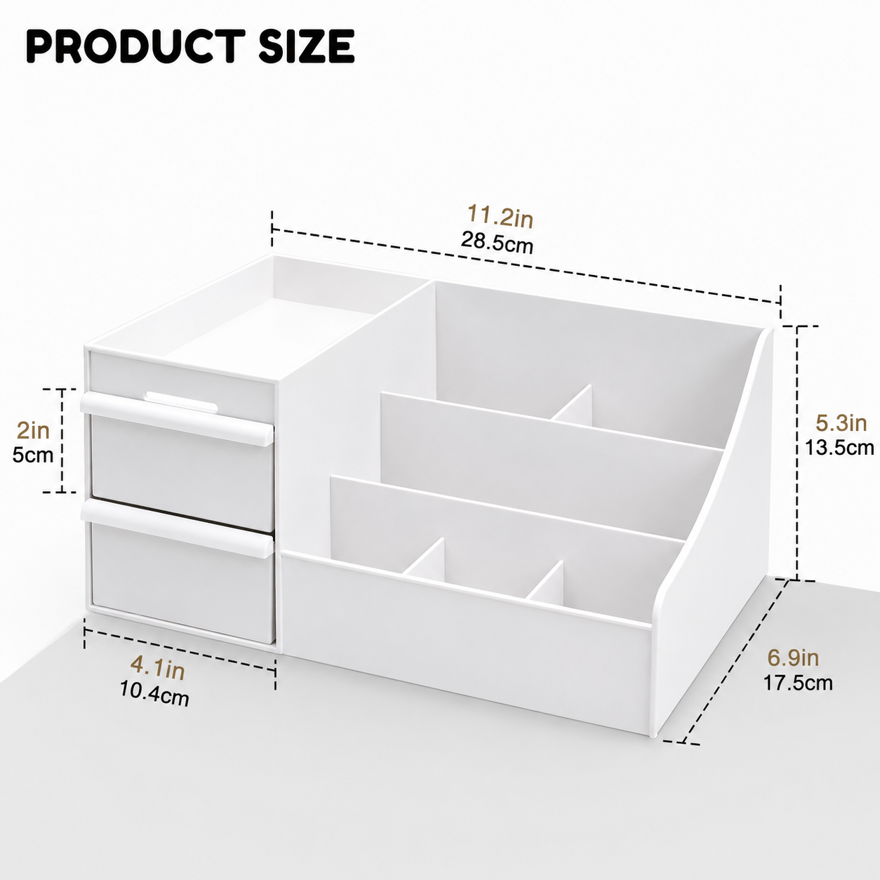 Multi-Compartment Cosmetic & Skincare Organizer – Makeup, Beauty & Vanity Storage Box