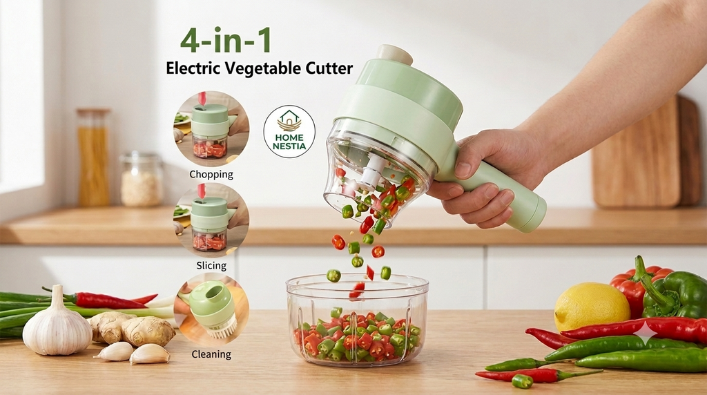 "Electric Mini Chopper – Wireless Vegetable Cutter"