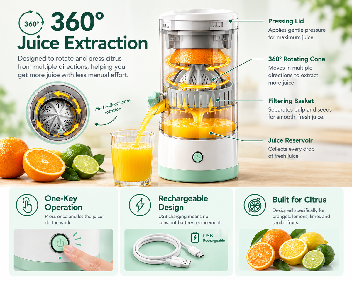 360° Juice Extraction