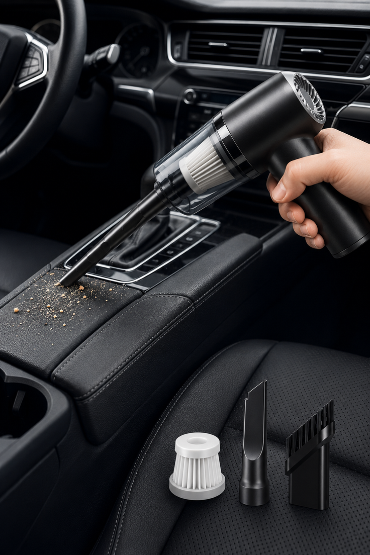 2-in-1 Mini Vacuum Cleaner – Portable Handheld Dust & Air Duster